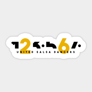 123567 United Salsa Dancers. Color Edition. Sticker